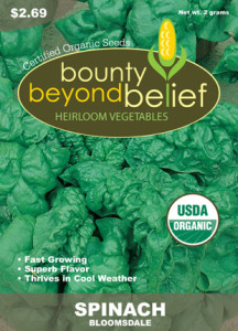 Spinach, Organic Bloomsdale