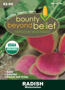 Picture of the Watermelon radish package.