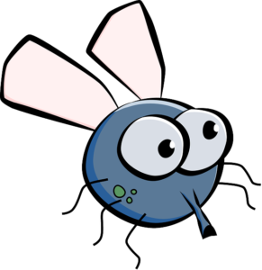 Cartoon drawing of an aphid.
